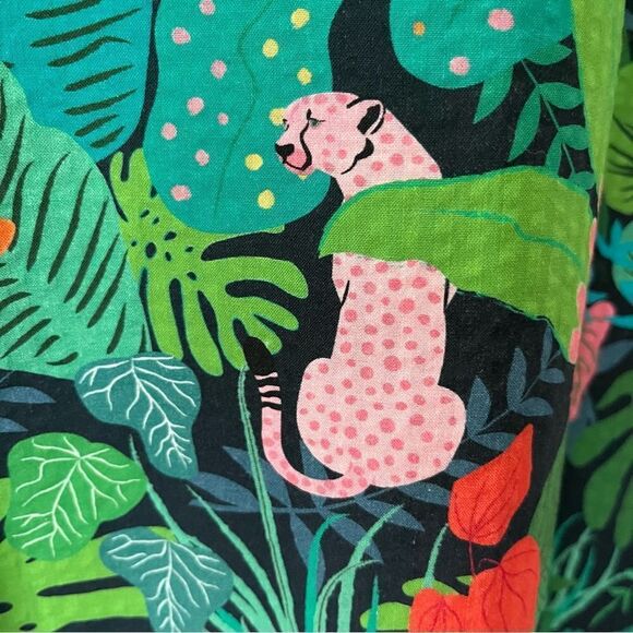 Vilagallo Collar Sleeveless Print Sheath Mini Dress Sz 18 (50) NWT - Picture 3 of 10